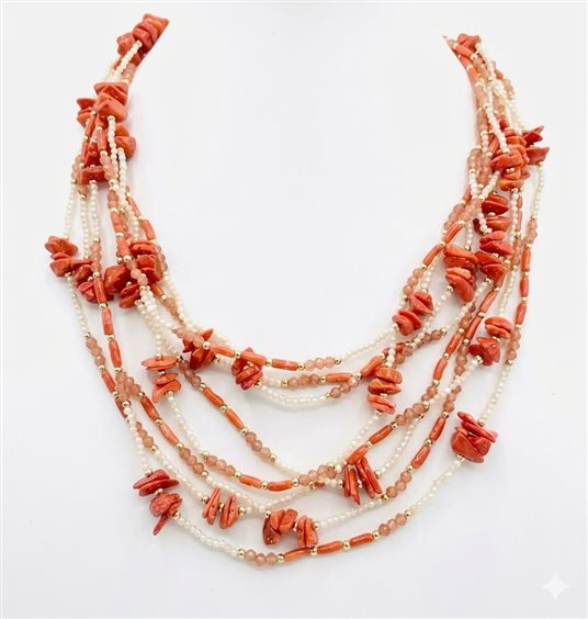 Collar Sicylui Mujer in Plata Corallo 1536CO2 - 1536CO2